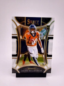 Jaleel McLaughlin RC 09/35 WHITE PRIZM 2023 Panini Select NFL Denver Broncos  - Picture 1 of 2