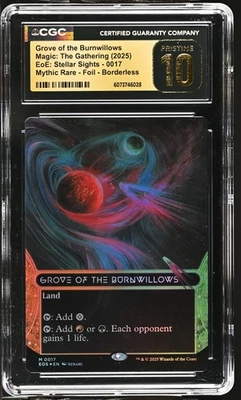 GROVE OF THE BURNWILLOWS Edge of Eternities Stellar Sights Foil CGC Pristine 10 - Image 1 of 2
