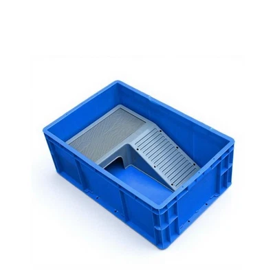 Enclos tortue avec terrasse, habitat plastique multifonction - Photo 1/4