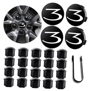 Tappi centrali ruota per Tesla Model 3, kit coprimozzo centrale ruota con 3 bianco - Foto 1 di 7