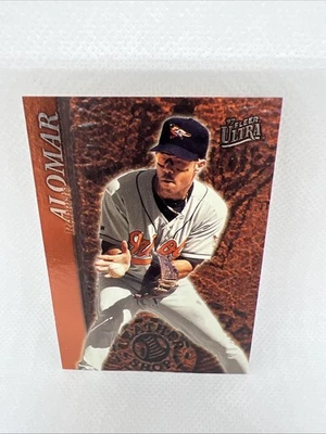 1997 Fleer Ultra Leather Shop #8 Roberto Alomar Baltimore Orioles - Image 1 of 2