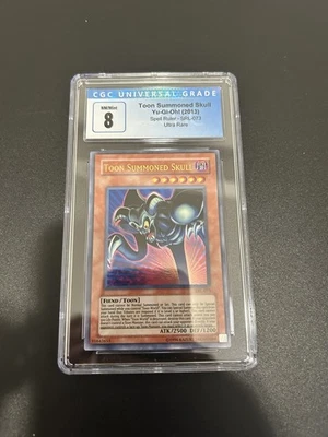 Toon Summoned Skull Ultra Rare CGC 8 2013 Spell Ruler Yugioh Card - Image 1 of 3
