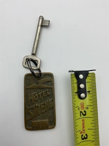 RARE ORIGINAL HOTEL SIRENA BAGNO SKELETON ROOM KEY AND FOB #19 - Picture 1 of 2