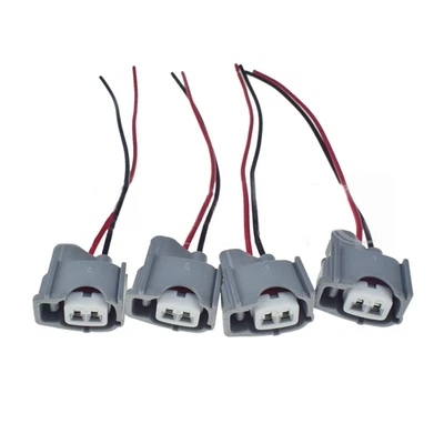 Conector de cable inyector de combustible 4 piezas para Toyota Camry Corolla Highlander RAV4 Prius Foto 1 de 4
