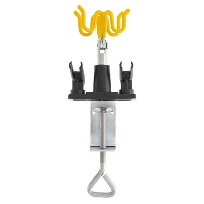 New AIRBRUSH HOLDER Holds 4 Clamp-On Mount Table Bench Station Gravity Stand Kit - Image 1 of 4