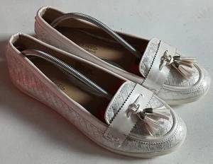 WOMENS HEAD OVER HEELS BY DUNE TASSELLED LOAFERS. SIZE UK 7 - Picture 1 of 4