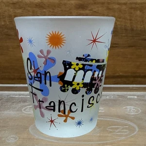 San Francisco California Trolly Shot Glass 2-1/4” Tall Shots Drinking Bay Area - Picture 1 of 6