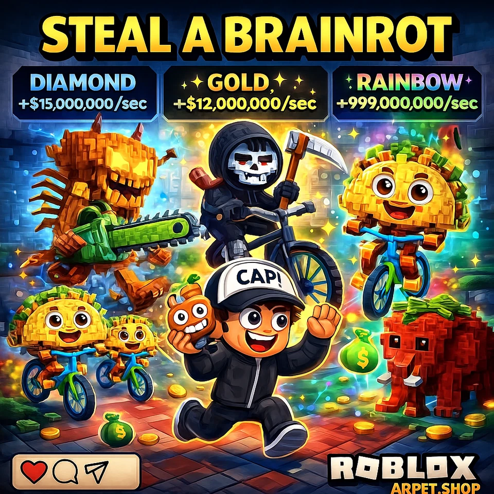 Roblox Steal A Brainrot ⭐ Secret Brainrots ⭐ Fast Delivery ⭐ SAMEDAY DELIVERY