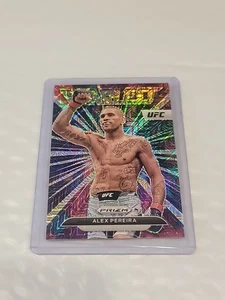 2023 Panini Prizm UFC ALEX PEREIRA Rookie Fearless MOJO PRIZM 23/25 RC SSP Mint  - Bild 1 von 7