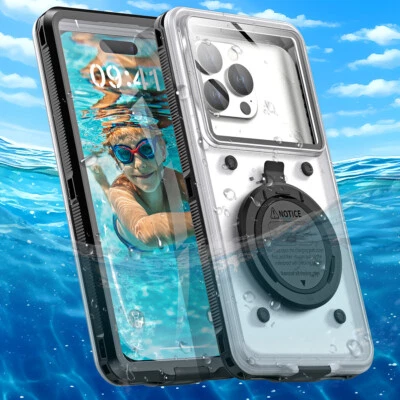 Waterproof Diving Case Cover for iPhone 15 14 13 12 16e Samsung S25 S24 S23 S22+ - Image 1 of 4