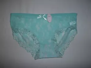Girls L (10-12) lace bikini panties mint nwt tween - Picture 1 of 2