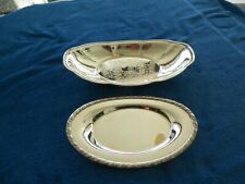 LOT OF 2 SILVERPLATED TRAY/BOWL