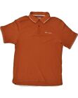 CHAMPION Mens Easy Fit Polo Shirt XL Orange Cotton GX06