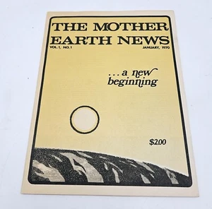 The Mother Earth News Vol. 1 No. 1 January 1970 A New Beginning Magazine Great - Picture 1 of 5