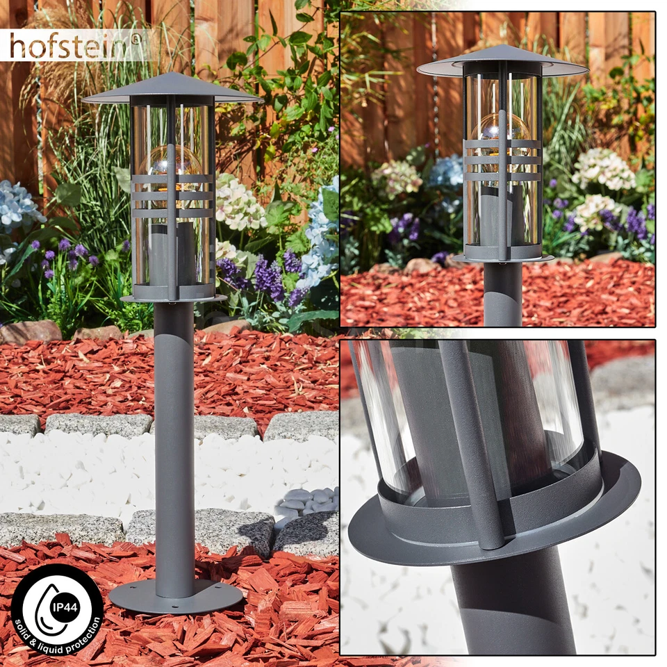 Garten Wege Poller Sockel Beleuchtung anthrazit Außen Lampen Steh Leuchte modern - Bild 1 von 4