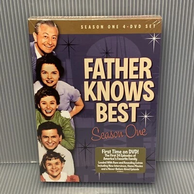 Father Knows Best: Season 1 One (DVD, 2008) (Orginal Film 1954) ~ NEW SEALED Foto 1 de 4