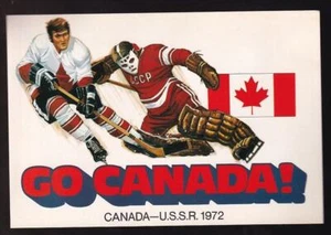 Canada 1972 unused "Go Canada!" Soviet Hockey Postcard - Picture 1 of 1