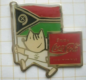 COCA-COLA / OLYMPIA BARCELONA MASCOT COBI / FAHNE VANUATU  ... Pin (245a) - Picture 1 of 1