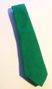 Rare Necktie 1960's Vintage Kelly Green Hand-Woven Irish Wool Tweed, Ireland - Picture 1 of 7
