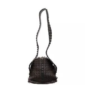 Bottega Veneta Intrecciato Studded Crossbody Shoulder Bag Leather Women'S Japan - Picture 1 of 9