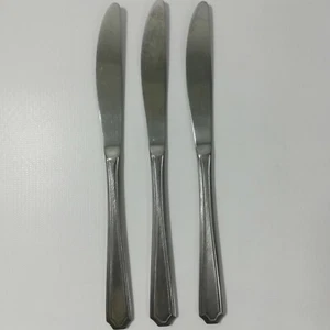 Ekco Eterna Tribute Butter Knife Set of 3 Stainless Vintage MC Japan Lot - Picture 1 of 11