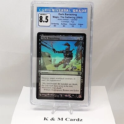 MTG - Ninth Edition - Dark Banishing - Foil - Graded - CGC 8.5 - Image 1 of 4