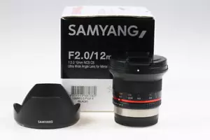 SAMYANG 12mm f/2,0 NCS CS para FUJIFILM X: negro - SNr: 117F0376 - Imagen 1 de 6