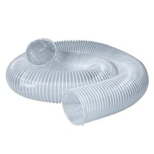 4 Zoll x 10 ft. Flexibler PVC Staubsammelschlauch strapazierfähig leicht transparent - Bild 1 von 12