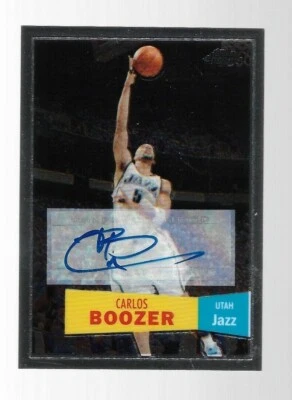 2008 Topps Chrome 1957-58 variation Carlos Boozer  Auto  #7/99 - Image 1 of 2