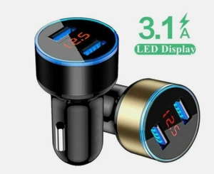 PRESA USB per presa accendisigari per auto con caricatore USB 12V con luce a LED - Foto 1 di 8