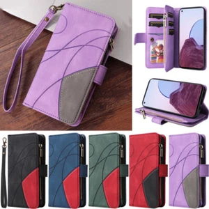 Zipper Wallet Leather Flip Cover Case For Motorola G84 G54 G14 G53 E13 G30 E30 - Picture 1 of 72