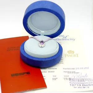 Piaget Damen-Collier 18ct WG mit mit Amethyst und 2 kleinen Diamanten - Bild 1 von 9