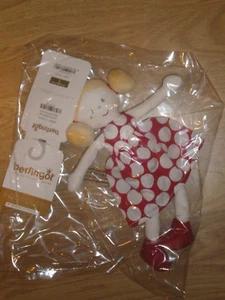 doudou BERLINGOT Poupée FILLE DOLL PUPPE ROBE POIS blanc rouge noeuds NEUF 9 - Picture 1 of 2
