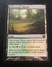 MTG SCARS OF MIRRODIN * Razorverge Thicket - Condition: NM