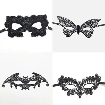 Medio Nuevo Máscara de Ojos Sexy Halloween Bar Máscara de Encaje Popular Fiesta Accesorios Cara Foto 1 de 4