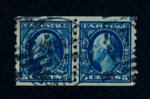 drbobstamps US Scott #396 Used Coil Pair Stamps (See Description) w/PF Cert - Picture 1 of 3