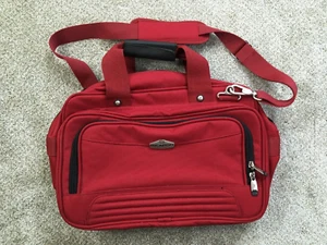 Ricardo Beverly Hills Bag Travel Overnight Red Laptop Carry-On Airplane 18x12x6 - Picture 1 of 17