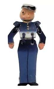 Vintage WWII Celluloid Plastic Marine Soldier Sweetheart Pin Brooch - Picture 1 of 8
