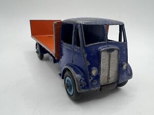 DINKY 513 - GUY FLAT-BED TRUCK WITH TAILBOARD - ORANGE/BLUE. 