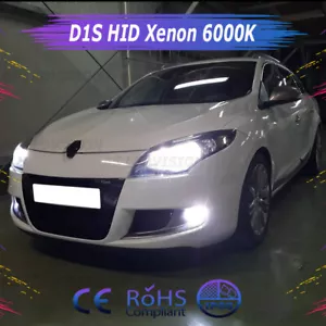 2x D1S Bulbs Xenon HID 35W 6000K Renault Scenic Fluence Latitude Megane Laguna - Picture 1 of 10