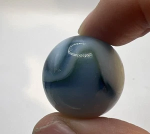 Tirador Tri Remolino Azul Leche Vintage Mármol Azul Blanco Verde - Imagen 1 de 4