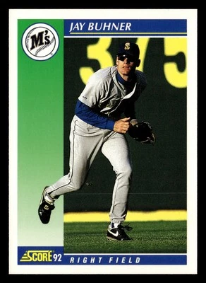 Jay Buhner 1992 Score #64 Seattle Mariners Baseball *202 - Image 1 of 2