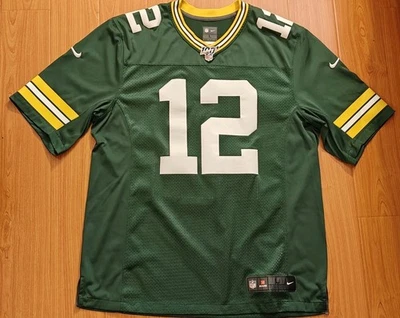 Camiseta Nike Elite Aaron Rodgers Green Bay Packers Vapor Limited NFL tamanho L NFL 100 - Imagem 1 de 4