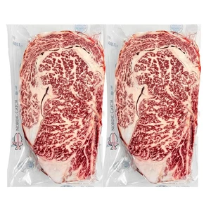 Paquete de 2 filetes japoneses Wagyu de carne de res grado A5 de 16 oz sin hueso frescos gruesos - Imagen 1 de 7
