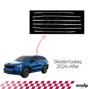 Borde de marco inferior de ventanas cromadas 8 piezas para Skoda Kodiaq 2024-después - Imagen 1 de 6