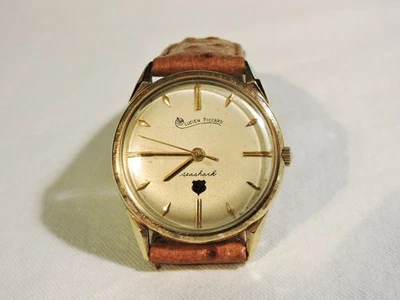 14K Gold CASE Lucien Piccard Seashark Automatic Textured Bezel LP Authenti Crown - Image 1 of 4