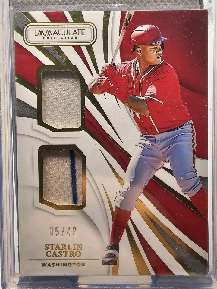 Colección Panini Immaculate 2021 - Immaculate Duals Starlin Castro #ID-SC #/49 Foto 1 de 2