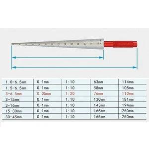 Kohlenstoffstahl konisch zylindrisch Messgerät zum Messen von Öffnungen 16 5 mm 3045 mm - Bild 1 von 19
