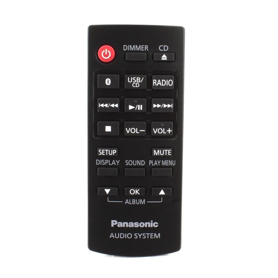 PANASONIC Original Remote Control for DAB Micro Hi-Fi System – SA-PM602EB-K - Image 1 of 1