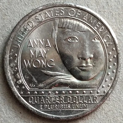 USA 2022 Quarter Dollar Commemorative coin - Anna May Wong - Image 1 of 2